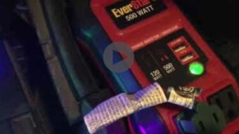 Testing the Walmart Everstart DC to AC Power Inverter