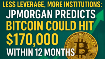 Less Leverage, More Institutions: JPMorgan Predicts Bitcoin Could Hit $170,000 Within 12 Months