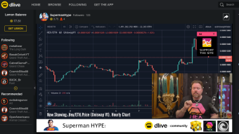 Follow Superman Hype on Dlive! Get Great Crypto Content! Like Hex, GooseBet, BTT, ETH, BCH and More!