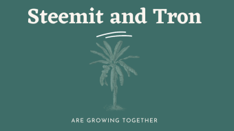 Steemit and Tron are growing together