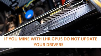 NVIDIAs new driver reengage the LHR, do not update if you are a GPU miner
