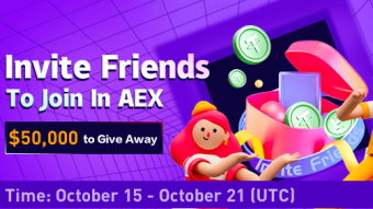 Invite Friends to join In AEX - ＄50,000 to Give Away