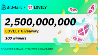 2,500,000,000 $LOVELY Giveaway on Bitmart