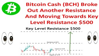 Bitcoin Cash (BCH) Broke Out Another Resistance And Moving Towards Key Level Resistance $500