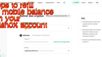 3 steps to refill your mobile balance from your Publish0X account