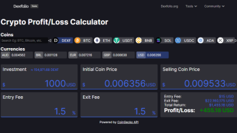 Crypto Calculator: Cryptocurrency Profit/Loss Calculator