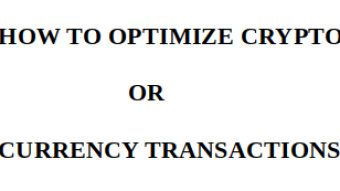 A simple way to optimize your crypto or currency transactions