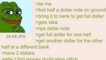 Real-Life Money Multiplying Glitch | 4chan stories