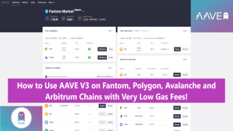 How to Use AAVE V3 on Fantom, Polygon, Avalanche, Optimism, Harmony and Arbitrum Chains with Very Low Gas Fees