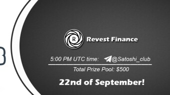Join the AMA of Satoshi Club x Revest. Rewards: 500 USDT, September 22nd.