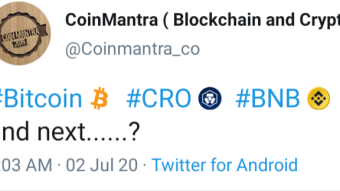Binance added BNB Hashflag on Twitter