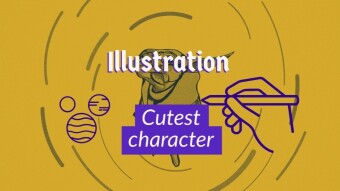 Drawing a famous character : Baby Yoda