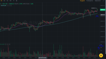 BitCoin is not slowing down. The upward trend continues.