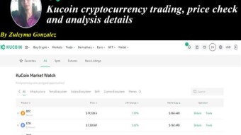 Kucoin cryptocurrency trading, price check and analysis details