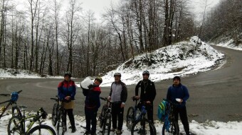 The Maze of Mountain Roads Towards the Snow-Covered Trees (2)