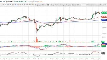 Bitcoin Daily Price Forecast (8/13/20) - Consolidation after Higher High