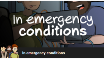 Comic : In emergency conditions