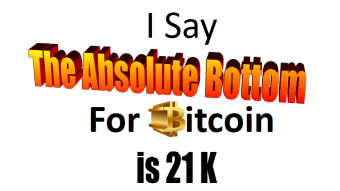 How Low Can Bitcoin Go? I say 21K is the absolute bottom!
