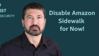Disable Amazon Sidewalk for Now
