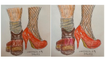 Revisions after Inktober: Shoes