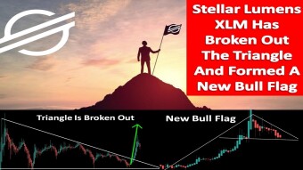 Stellar Lumens XLM Has Broken Out The Triangle And Formed A New Bull Flag