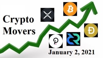 Top 5 Cryptocurrency Movers for January 2, 2021