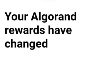 Algorand Rewards Lower Than BOE Base Rate