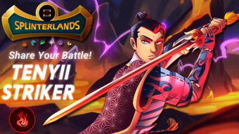 2 sneak damage + decent health - my reason to play Tenyii Striker in Splinterlands