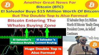 Great News| El Salvador Buys $15 Million Worth Of Bitcoin | BTC Entering The Whales Buying Zone