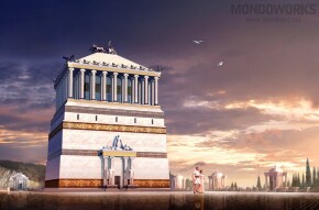 The Mausoleum at Halicarnassus - Artwork by MondoWorks