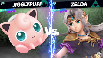 Zelda Vs. JigglyPuff - super smash bros