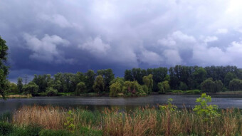 Today, checkered weather, some sun, rain, storms and gusty wind