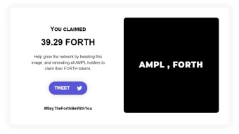 I just claimed my $FORTH tokens ! - Airdrop