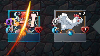 Splinterlands - Chicken wins bout!