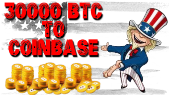 US Government Transfers 30,000 Bitcoins to Coinbase.