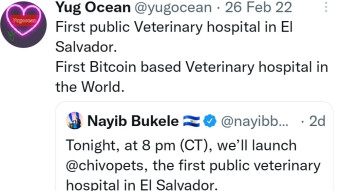 First Bitcoin Veterinary Hospital Chivopets opens in El Salvador