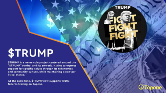 Topone Exchange Launches $TRUMP Futures with 1000x Leverage