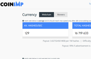 CoinIMP | good for websitemining ---> webchain & monero