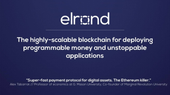 elrond :  The solutions offered are very good. promising future.
