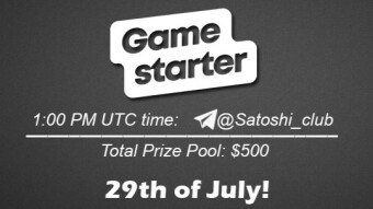 Join the AMA of Satoshi Club x Gamestarter. Rewards: 500 USDT, July 29th.