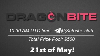 Join the AMA of Satoshi Club x DragonBite. Rewards: 500 USDT, May 21st.