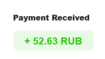 27th payment received from VisitBox + 52.63 RUB | total paid 586.92 RUB