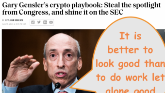 Your tax dollars at work - Gary Gensler's press gaming the system