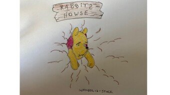 Inktober Day 12: Stuck