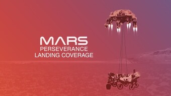 The first ever video recorded of a Mars landing