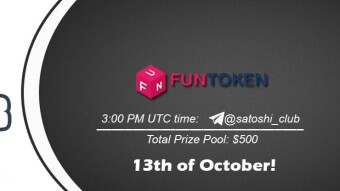 Join the AMA of Satoshi Club x FUN TOKEN. Rewards: 500 USDT, October 13th.