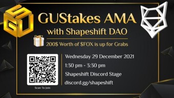 Calling all GodsUnchained players to the ShapeShift DAO x GUstakes AMA 12/29/2021