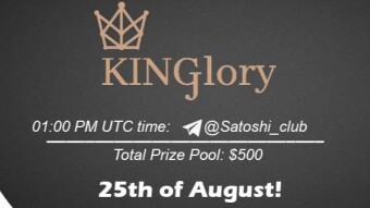 Join the AMA of Satoshi Club x Kinglory. Rewards: 500 USDT, August 25th.