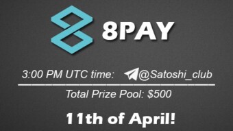 Join the AMA of Satoshi Club x 8Pay. Rewards: 500 USDT, April 11th.