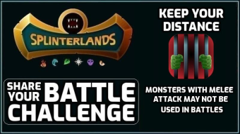 Splinterlands | Keep Your Distance Battle Challenge